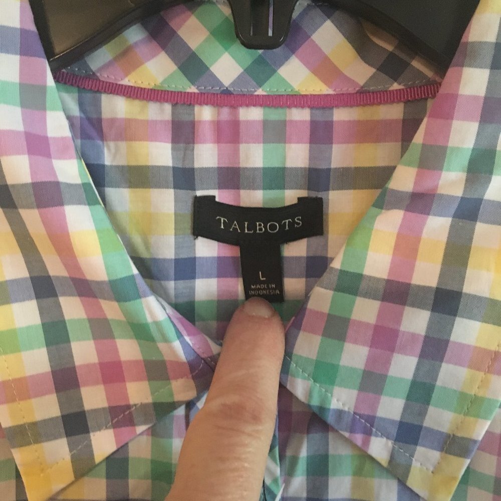 Talbots L Long Sleeve Blouse - Picture 2 of 8